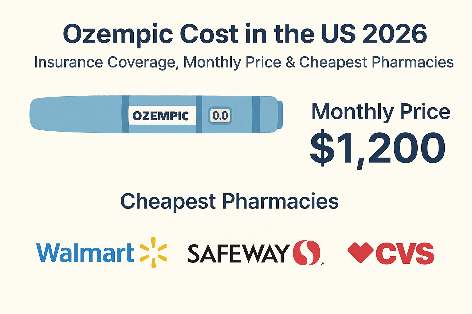 Ozempic Cost in the US 2026: Insurance Coverage, Monthly Price &amp; Cheapest Pharmacies